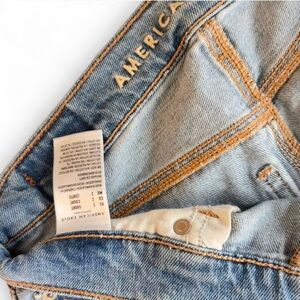 American Eagle Outfitters Denim Jeans with Orange Stitching
